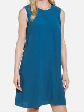 Eileen Fisher Sleeveless Tencel Viscose Mini Dress Size Large